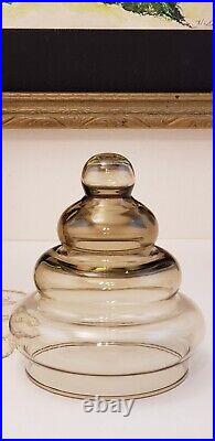 Holmegaard Primula Apothecary Jar Glass Canister With Lid Jacob Bang 14.5