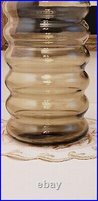 Holmegaard Primula Apothecary Jar Glass Canister With Lid Jacob Bang 14.5