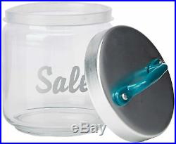 Italo Ottinetti Glass Jar Al Lid Painted Handle Green 0.75 Litre Sa, one size