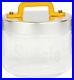 Italo Ottinetti Glass Jar Al Lid Painted Handle Yellow 0.5 Litre Sz, one size