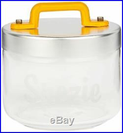 Italo Ottinetti Glass Jar Al Lid Painted Handle Yellow 0.5 Litre Sz, one size