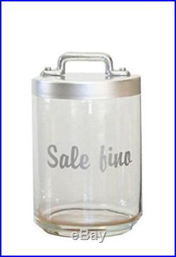 Italo Ottinetti Glass Jar Dull Aluminium Lid Al Handle 1 Litre Sale Fino, Metall