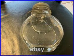JUMBO Brand PEANUT BUTTER GLASS JAR Frank Tea Co Elephant 2 Pounds/ Lid/Handle