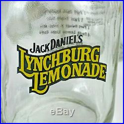 Jack Daniels Lynchburg Lemonade Glass Mason Jar Handled Mug Set of 4