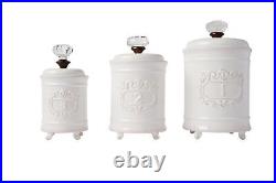 Kitchen Canister (Set of 3), White