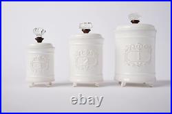 Kitchen Canister (Set of 3), White