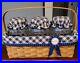 LONGABERGER 2003 BLUE RIBBON CANNING BASKET COMBO With 3 BONNET JARS BLUE RIBBON