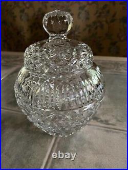 Large Crystal Ginger Jar by Crystal Clear Poland EXCELLENT CONDITION