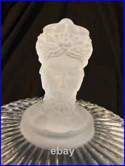 MMA Repro of 1875 Biscuit Jar 3 Faces Design Frosted Bust As Lid Handle 10