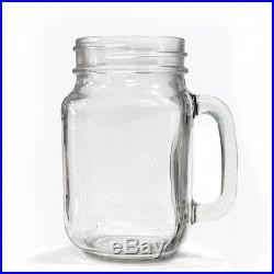 Mason Jar with Handle (Gold Lid) Pack of 48