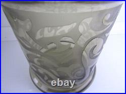 Michael Weems Elise Glass Smoke Canister Signed Set of 3 Graduated 12 Inch 2005