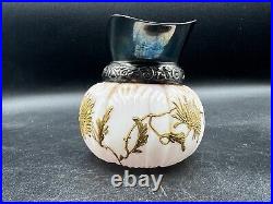 Mt. Washington Colonial Ware-Gold Chrysanthemum Design Handled Creamer