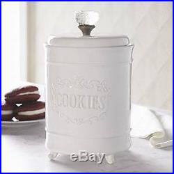 Mud Pie Circa Cookie Jar with Glass Knob Handle 4931001