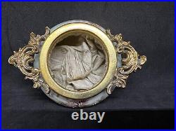 Nakara-CF Monroe-Dresser Tray-Floral Design & Handled Brass Collar