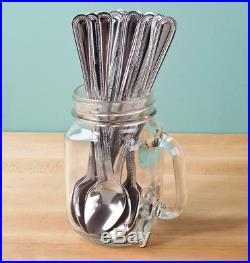 New Core 16 oz. Mason Jar with Handle 12-Set Clear Drinks Mug Canning Glass Jars