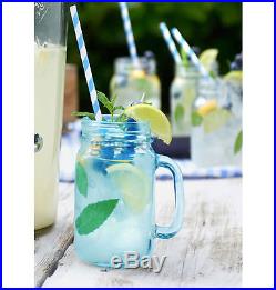 New Kilner Vintage Blue Glass Handled Preserving Storage Drink Beverage Jar 0.4L