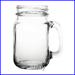 Olympia Handled Jam Jar Glasses (Pack of 12) (Next working day UK Delivery)