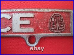 Original Dealer E. G. Price San Bernardino CA HUDSON LOGO License Plate Frames 50s