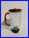 Oster Blender Round Thick Glass Jar 5 Cup 1.5 Liter Pitcher Red Glass Handle