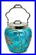 PALLME_KONIG_Art_Nouveau_Art_Glass_Biscuit_Jar_Chrome_Lid_Threaded_Floral_01_ey