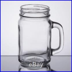 Pack of 12 NEW Core 16 oz. Glass Mason Jar Drinking Jar with Handle 0.5 quart