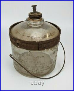 Perfection Stove Co Kerosene Oil Lantern Glass Jar Burner Cap Handle USA