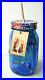 Pioneer Woman 32oz Drinking Glass Mason Jar Handle Lid & Straw Sapphire Blue NWT