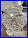 RARE GORGEOUS WATERFORD CRYSTAL BISCUIT BARREL WithLID MINT