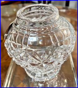 RARE GORGEOUS WATERFORD CRYSTAL BISCUIT BARREL WithLID MINT