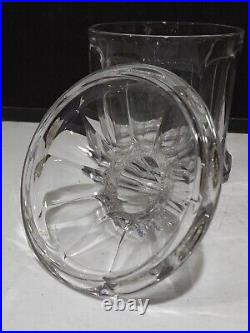 Rare Heisey Clear Glass Colonial 2 Quart 10 Crushed Fruit Jar & Lid
