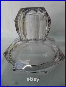 Rare Heisey Clear Glass Colonial Style 1 1/2 Quart Crushed Fruit Jar & Lid EUC