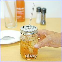 Redneck Sipper Drinking Jar 16oz Ball Mason Jar Reusable Acrylic Straw 12 Pack