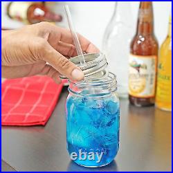 Redneck Sipper Drinking Jar 16oz Ball Mason Jar Reusable Acrylic Straw 12 Pack