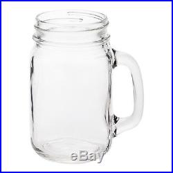 Restaurantware 10-Count Handled Glass Mason Jar Arnold Palmer Mug 15-Ounc. New