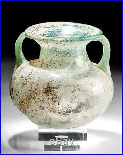 Roman Glass Jar with Twin Handles