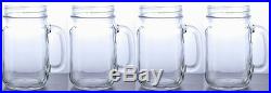 Rustic Bridal Wedding Clear Mason Jars with Handles 2 1/2 Dozen Lot of 30 jars
