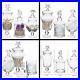 Set_of_3_Clear_Glass_Apothecary_Jars_Seashell_Handle_Food_Canisters_Decor_NEW_01_dia