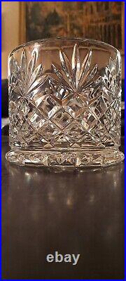 Shannon Irish crystal double decker biscuit barrel, 11 in height