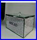 Silver Crushed Diamond Bread Bin Crystal Mirrored Container Jar Kitchen Bling XL