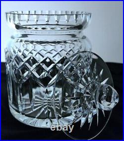 Stately LISMORE Biscuit Barrel withLid by Waterford Crystal Versatile Jar