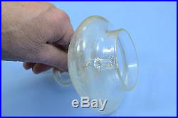 Superb 18 c style Apothecary Mercury glass lidded jar lion mask dec ring handle