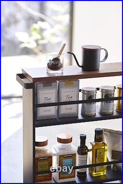 Thin Kitchen Cart Slim Storage Tower Floor Wheeled Shelf Jar Spices Organizer