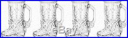 Unique Wedding Glass 17oz Handled Drinking Mug American Cowboy Cowgirl BOOT Jar