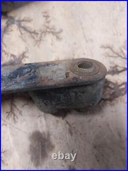 VINTAGE SPARE TIRE LOCK AND STEEL BAND 1920's 1930's ARTILLERY WHEEL CARRIER