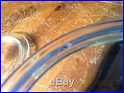 VINTAGE TOMS TOASTED peanut jar RED KNOB/HANDLE LID GLASS SM. DING COUNTER DISPL