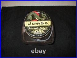 VTG. 1940's JUMBO PEANUT BUTTER 2lb. GLASS JAR-FRANK TEA&SPICE CO. EXCELL. ORIGINAL