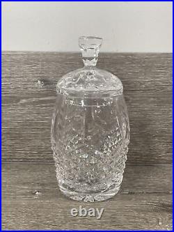 VTG (Rare Piece) Waterford Crystal Pineapple Biscuit Barrel 8.25With Lid Ireland