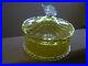 Venetian Vintage Glass Covered Jar Applied Fruit Top