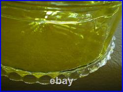 Venetian Vintage Glass Covered Jar Applied Fruit Top