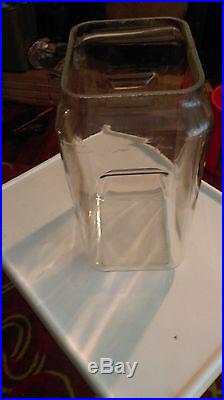 Vey illusive style antique Pyrex battery jar # 50006 with formed handles